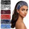ELNX 6 Pcs Hair Bands for Women, Wide Headbands for