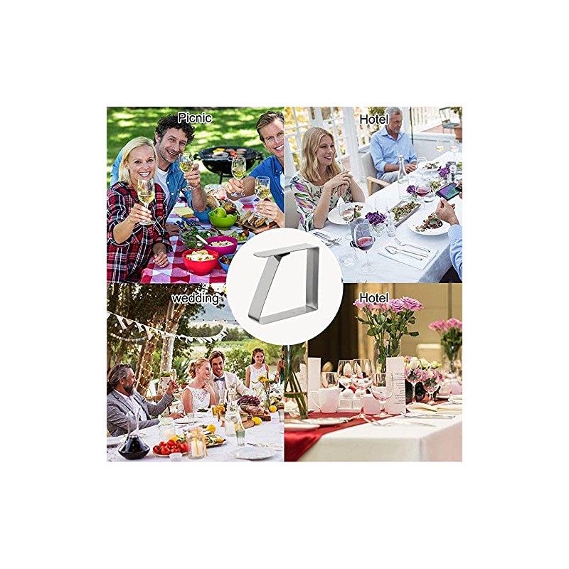 Quikhome 8pcs Stainless Steel Table Cover Clamps Holder for Wedding