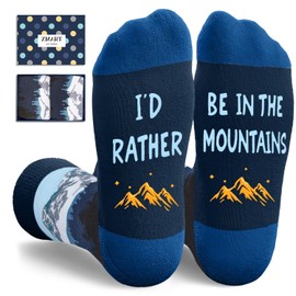 Zmart Gifts For Outdoor Lovers - Mountain Gifts For Women Men, Gifts For Mountain Lovers, Mountaineering Gifts, Hiking Gifts Camping Gifts, Mountain Socks