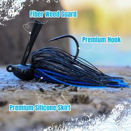 Reaction Tackle Lead Swim Jig (3-Pack) 3/8 oz Perch