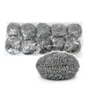 60g Stainless Steel Scrubber for Kitchen, Scorched Pots, and Sink Dishwashing 10 units