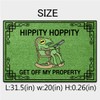 Wulidrom Doormat Hippity Hoppity Get Off My Property Rug for