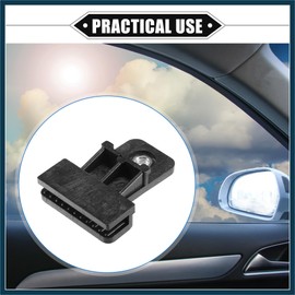 TUCKBOLD 4 Pcs Window Door Glass Channel Retainer Clip, 2.01"x1.57"x0.67" Glass Regulator Holder Sash Clip Universal for Car Truck Van Durable Plastic Black Automotive Parts