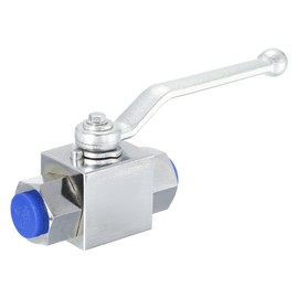 PATIKIL Hydraulic Ball Valve, 2-Way 1/2 Inch NPT Female High Pressure Ball Valve 7250 PSI (50MPa) Carbon Steel Shut-Off Hydraulic Valve for Water Oil