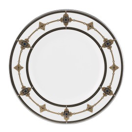 Lenox Vintage Jewel Platinum Banded Bone China Accent Plate 9", White -
