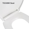 Elongated Toilet Seat For HOROW T0338W Series, Soft Closing Seat