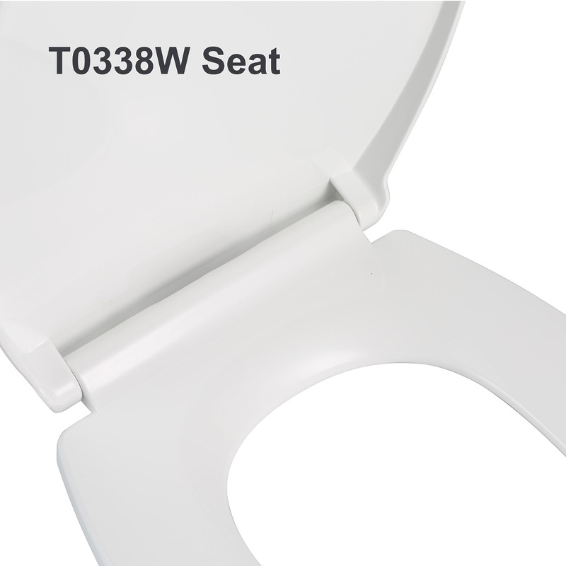Elongated Toilet Seat For HOROW T0338W Series, Soft Closing Seat