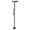 Aluminium Alloy Crutch LED Light Shock Absorption Quad Foot T