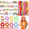 Blosssound 88 Pcs Hawaii Party Decorations Hawaiian Leis Bulk Luau