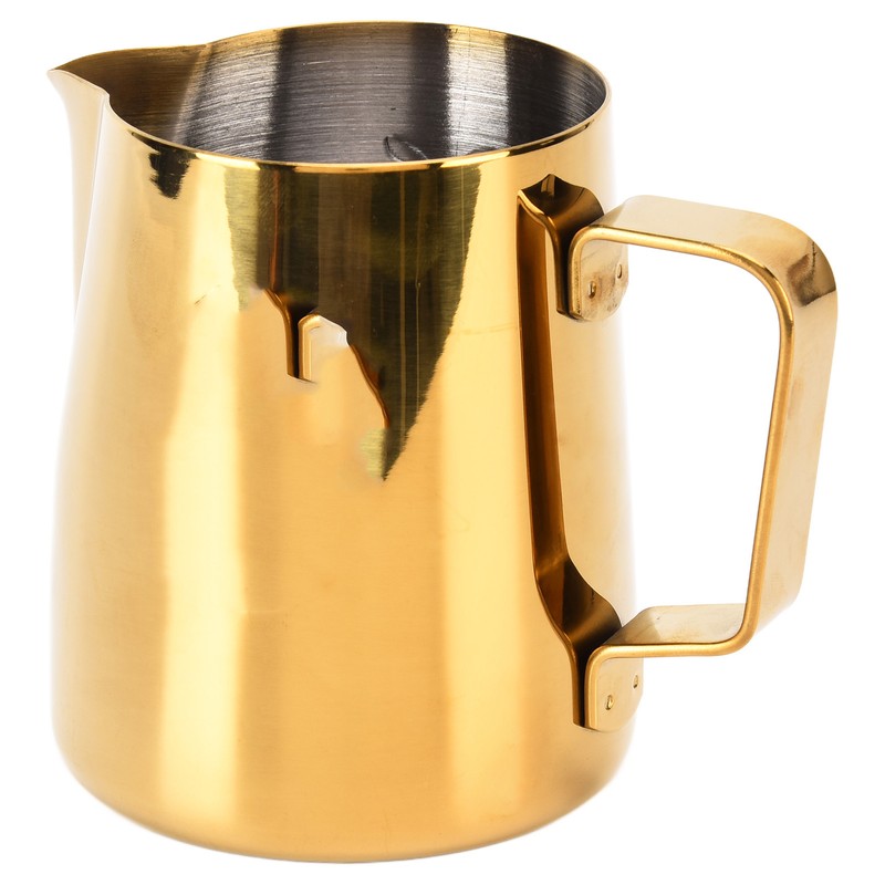 380ML Coffee Pitcher Cup Bright Gold Stainless Steel Coffee Milk
