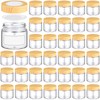 Layhit 36pcs Glass Jars with Lids Clear Small Jars with
