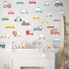 Upfirst 9PCS Watercolor Transportation Wall Decal