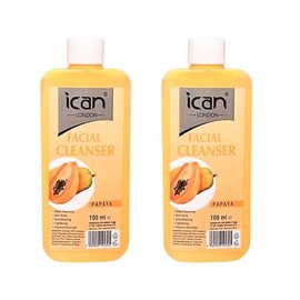 ican London Papaya Vitamin E Enriched Facial Cleanser For Deep Cleansing, Smoothing 2 x 100ml