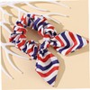 Ipetboom Independence Day Hair Scrunchies Striped Hair Ring Ponytail Holders
