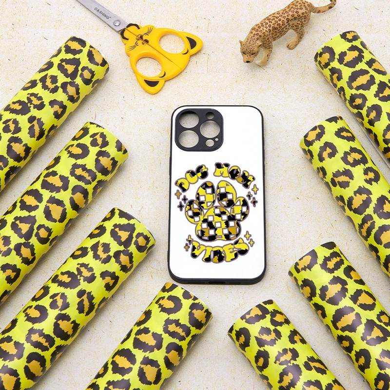 Tintnut Leopard Pattern Permanent Vinyl - 8 Sheets 12"x10" Cheetah