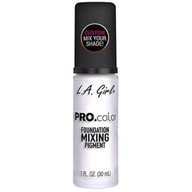 L.A. Girl - Pigmento mezclador Pro Matte, blanco, 1 onza líquida