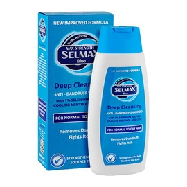 Selmax Blue Deep Cleansing Shampoo 200 ml Dual Action Anti Dandruff Nourishing Shampoo for Normal to Oily Hair Improved Formula with 1% Selenium Sulphide