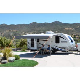 Carefree RV Awning Stabilizer Kit – Adjustable Height Poles for Awning Stabilization – Pole & Tie Down Kit - RV Awning Support & Accessories, Extends Up to 108"