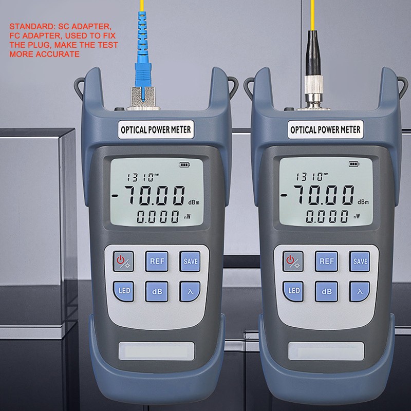 Optical Power Meter ABS Housing Auto Power Off 7 Test