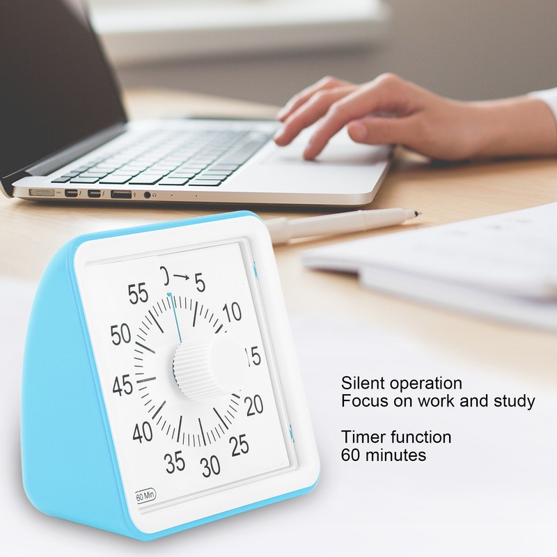 Visual Timer Silent Quiet Counting 60 Minutes Countdown Timer for