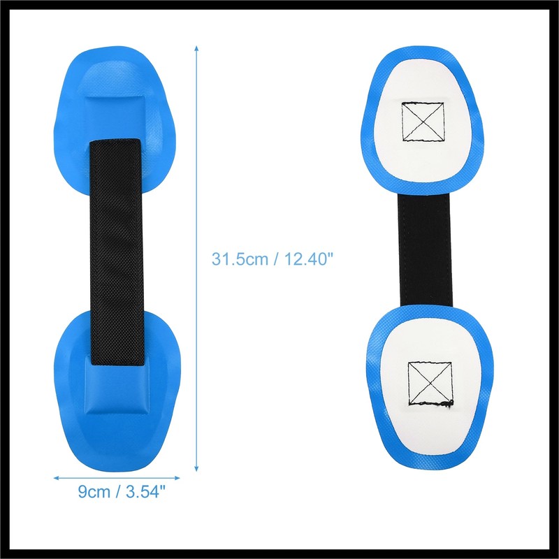 Hihaha 2pcs Universal PVC Strap Handle Patches Carry Grab Handle
