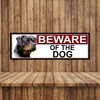 Shawprint Limited Rottweiler BEWARE OF THE DOG METAL GATE SIGN