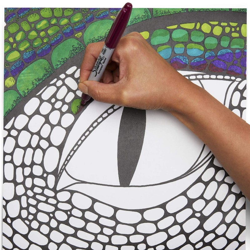 Sharpie 30003 Fine Point Permanent Marker Blue Dozen