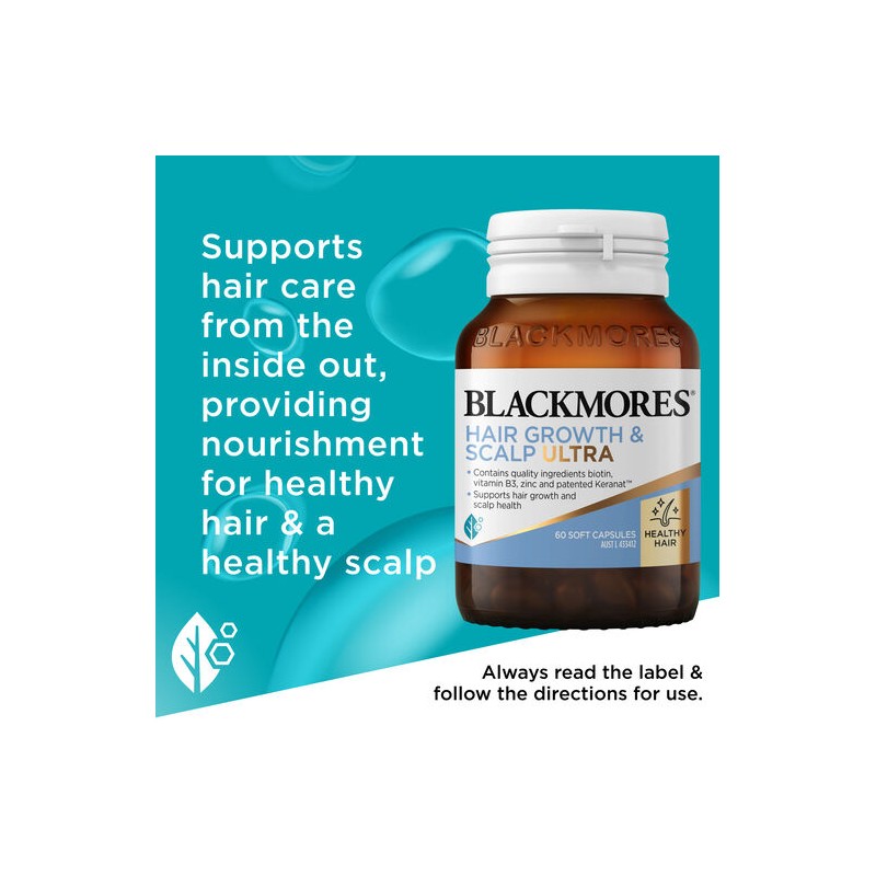 Blackmores Hair Growth & Scalp Ultra 60 Capsules