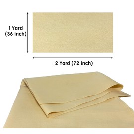 Felt Fabric 72 x 36 Inch, Soft Acrylic Felt Fabric Sheet 2 Yards 1.5mm Thick, Non-woven Felt Craft Fabric for Arts, DIY Craft Projects, Patchwork, Decoration, Apricot