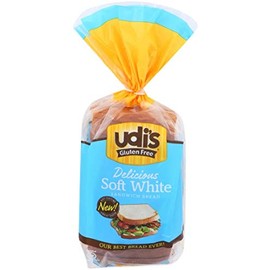 Udis Granola Gluten Free White Sandwich Bread Loaf, 12 Ounce -- 8 per case.