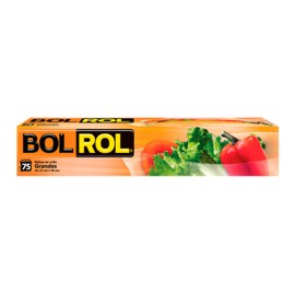 Bol Rol Rollos Rollos Bolsas en Rollo Punteado, color Transparente, Grande, 25 x 38 cm