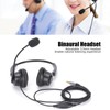 Binaural Headset Aluminum Shell Telephone Headset with Microphone and Audio