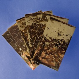 Playbox 2550001 Stars Sticker, Gold, 25 mm