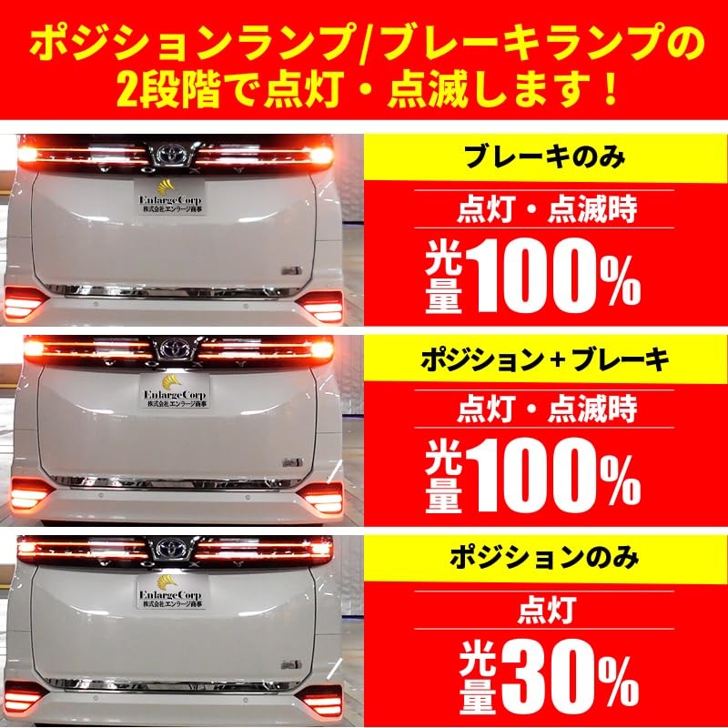 Voxy Noah 90 Series LED Reflector Flashing + Sequential Turn