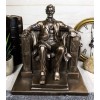 Bronzed Seated Abraham Lincoln Figurine 8"H Lincoln Memorial Colossal Sculpture