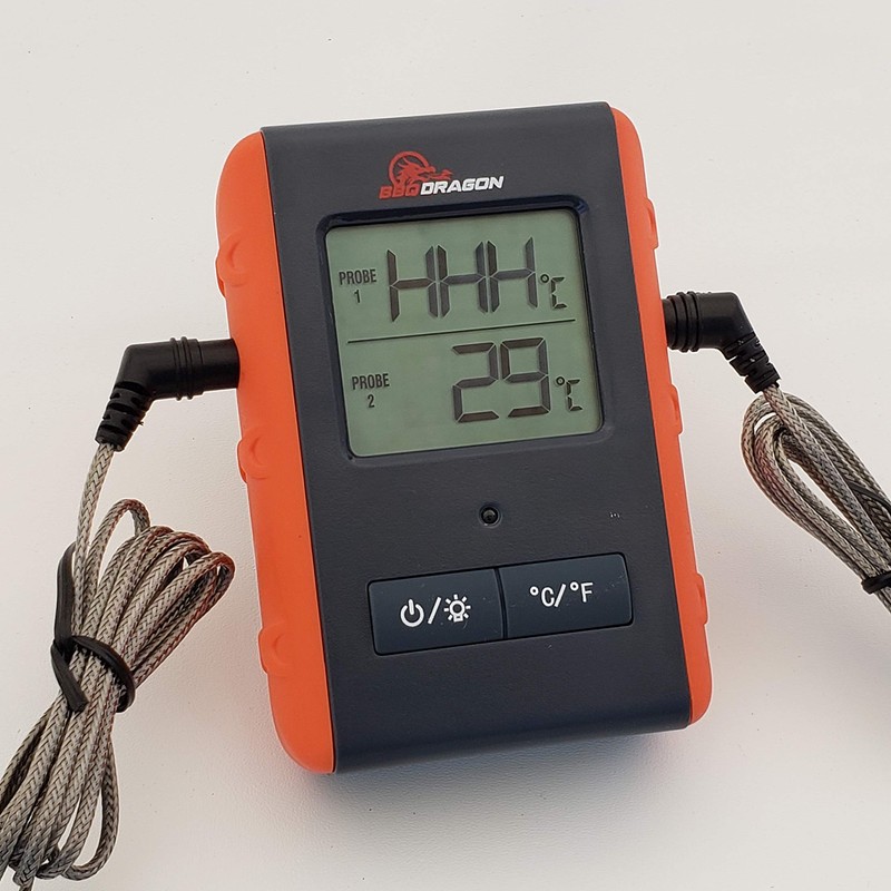 BBQ Dragon Wireless Digital Meat Thermometer (2-Probe)