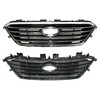 munirater Front Bumper Chrome Grill Factory Style Grille Replacement for