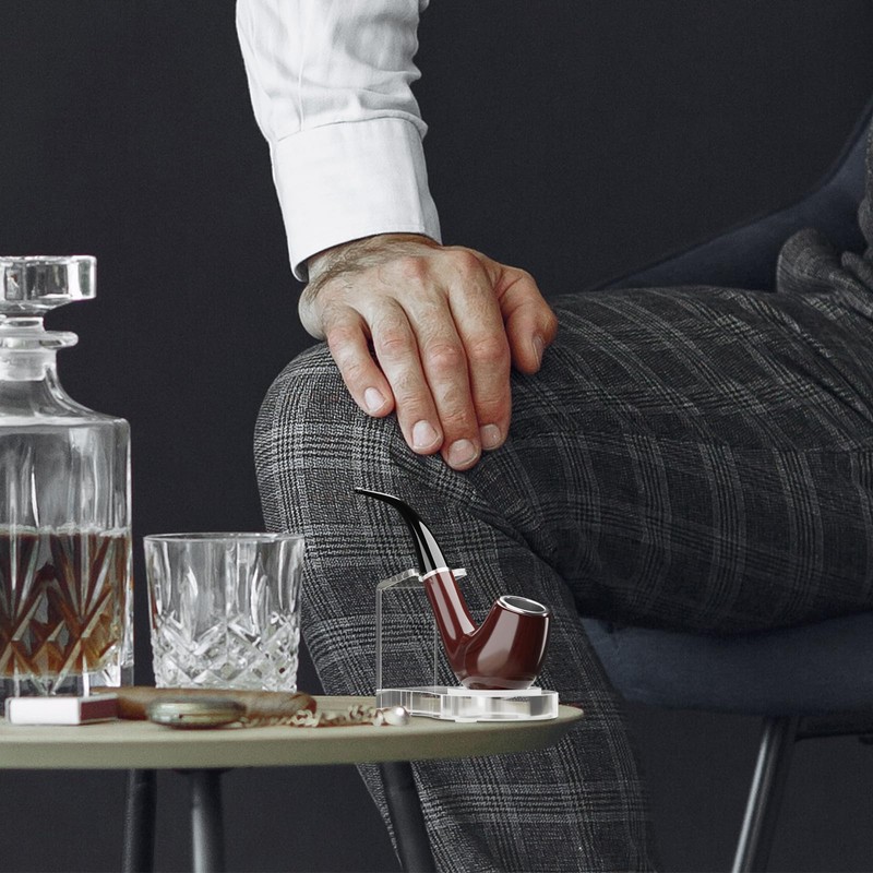 Acrylic Pipe Stand, Pipe Rack, Men's Pipe Accessories, Pipe Holder