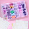 2 Pack 36 Compartment Organizer Box, Plastic Organizer Box with