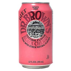DR. BROWNS Diet Black Cherry Soda - 12 oz (24 Cans)