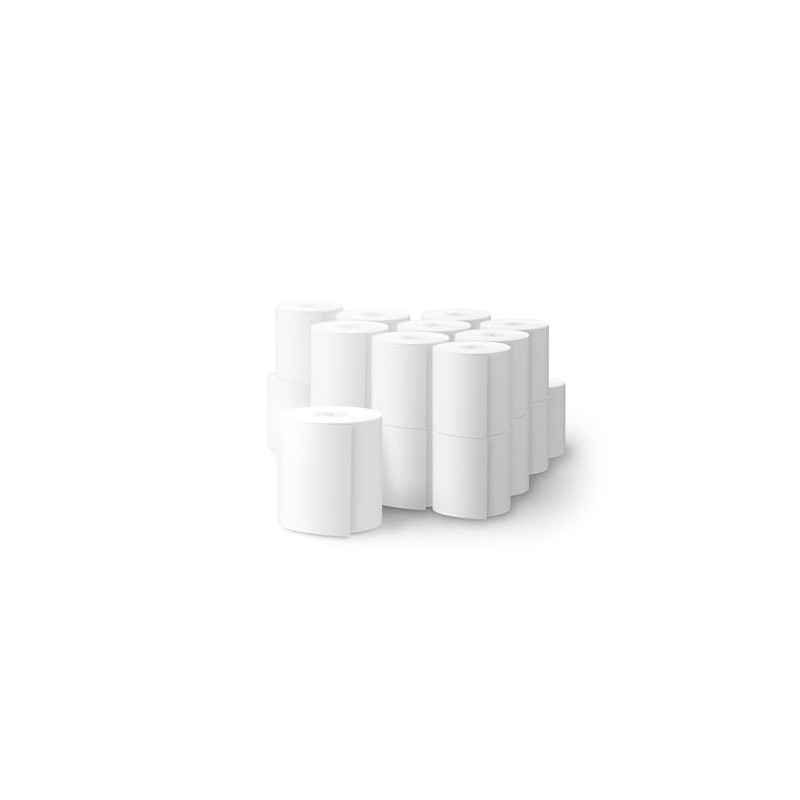 Square Terminal Dedicated Receipt Printer, Genuine Paper Rolls, 20 Rolls,