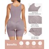 FeelinGirl Women's Shaping Bodysuits, Stomach Away Shapewear with 3 Rows