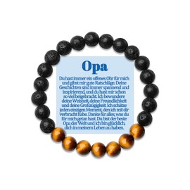 Bonus Grandpa Bracelet Grandson Gifts Uropa Bonus Grandpa for Great-Grandfather Bracelets My Grandfather Gift for Birthday Father's Day Father's Day Gifts Birthday Gift Men Jewellery Gift Idea