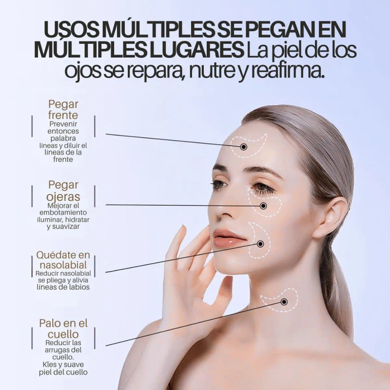Parches Contorno Ojos Hidrogel Ojeras Colageno Mascarilla
