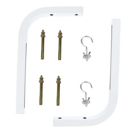 WHAMVOX 2pcs Projector Screen Mount Bracket for Easy Wall Hanging Compatible with Screens Construction Support