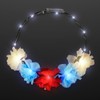 FlashingBlinkyLights Light Up Red, White & Blue LED Flower Crown
