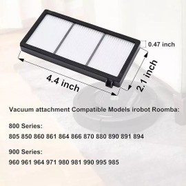 For  irobot 4-12 HEPA Filter for iRobot Roomba 800 870 880 980 Vacuum Cleaner 800 900Series - 4