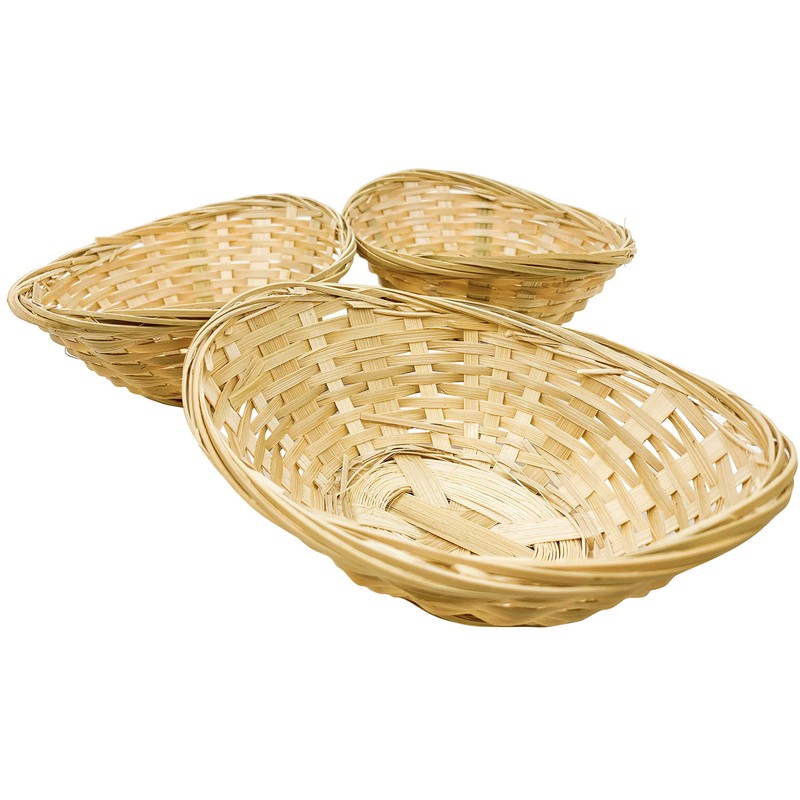 Bonka Bird Toys 3142 Pk3 Small Bamboo Basket Nests