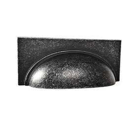 French Furniture Fittings Set of 4 Cup Handles for Drawers, Kitchen Cabinet Handles by FFF - cc Size 76mm All Screws Included