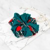 Burnaby Cyan Red Art Scrunchie / 버나비 시안 레드 아트